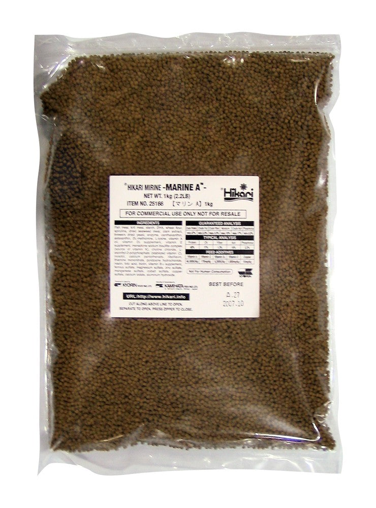 Hikari USA Marine A Pellets Slow Sinking Fish Food 2.2 lb