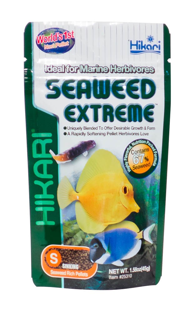 Hikari USA Seaweed Extreme Pellets Fish Food 1.58 oz Small