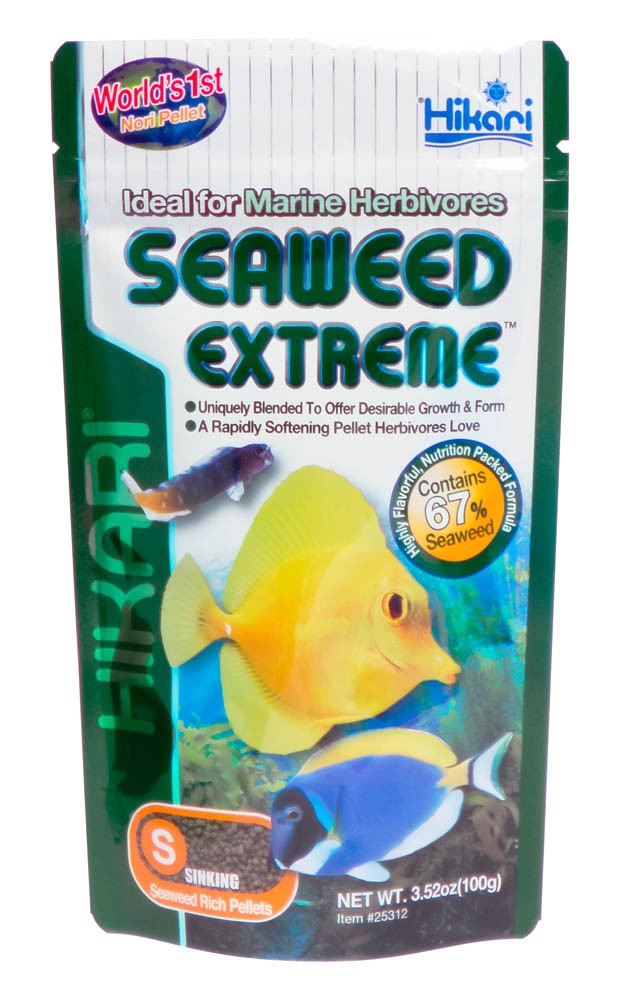 Hikari USA Seaweed Extreme Pellets Fish Food 3.52 oz Small