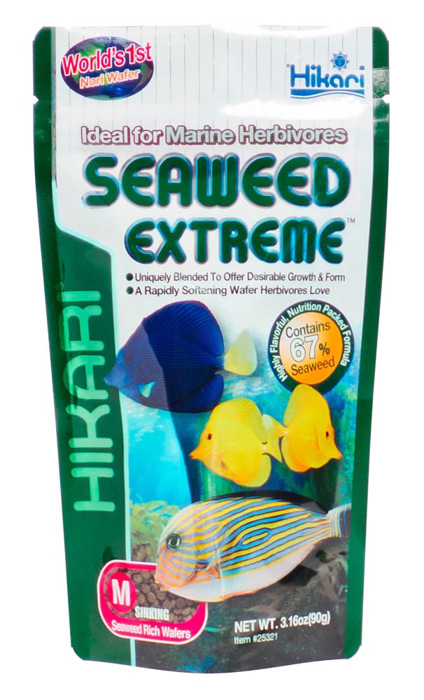 Hikari USA Seaweed Extreme Wafer Fish Food 3.16 oz Medium
