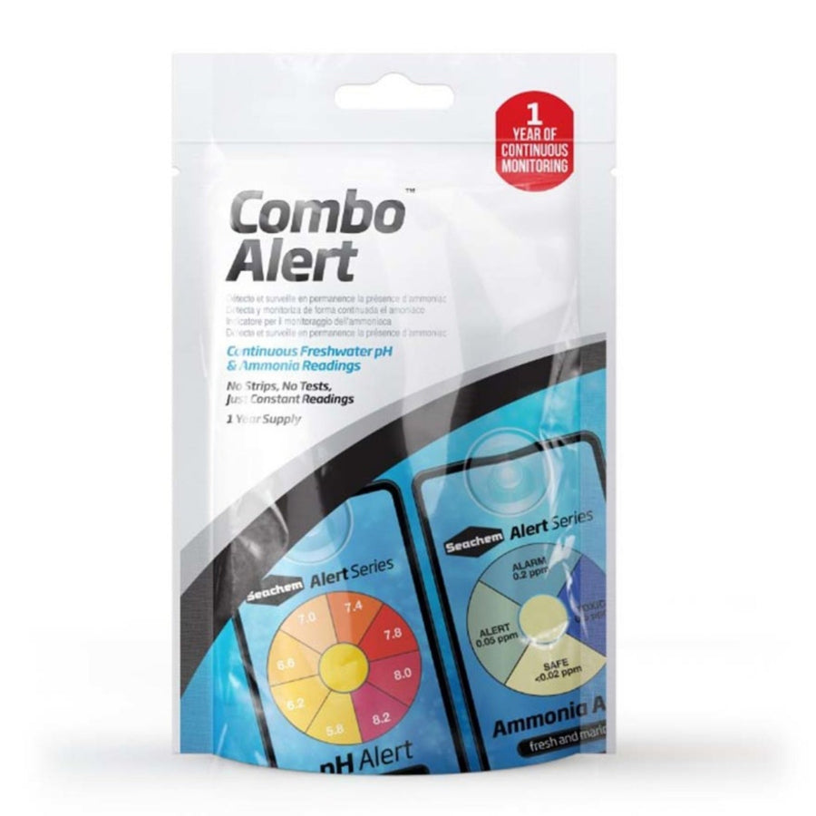 Seachem Laboratories 1 Year Ammonia & pH Alert Monitor Combo 1ea/2 Cards