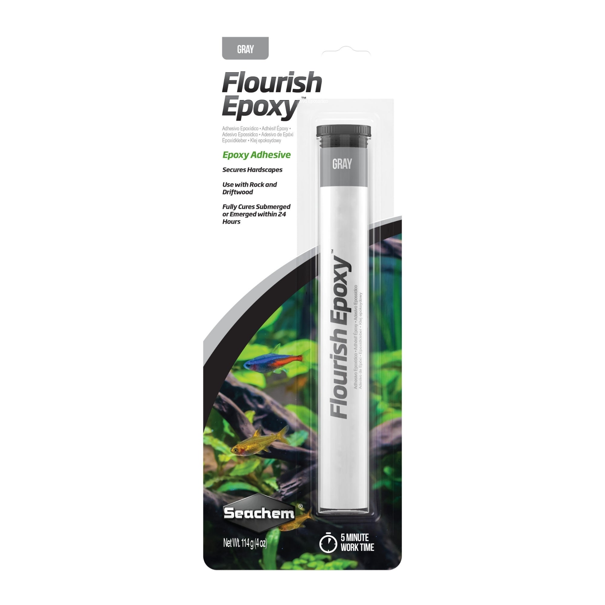Seachem Laboratories Flourish Epoxy Gray, 1ea/4 oz