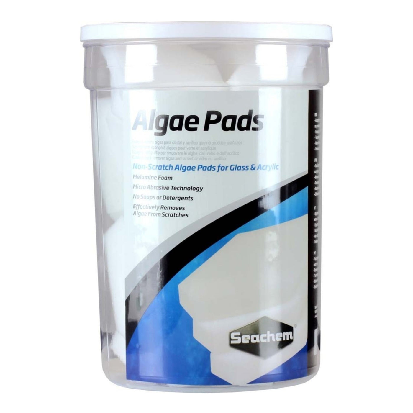 Seachem Laboratories Algae Pad for Glass  Acrylic Aquariums White, 1ea/15 mm, 18 pk