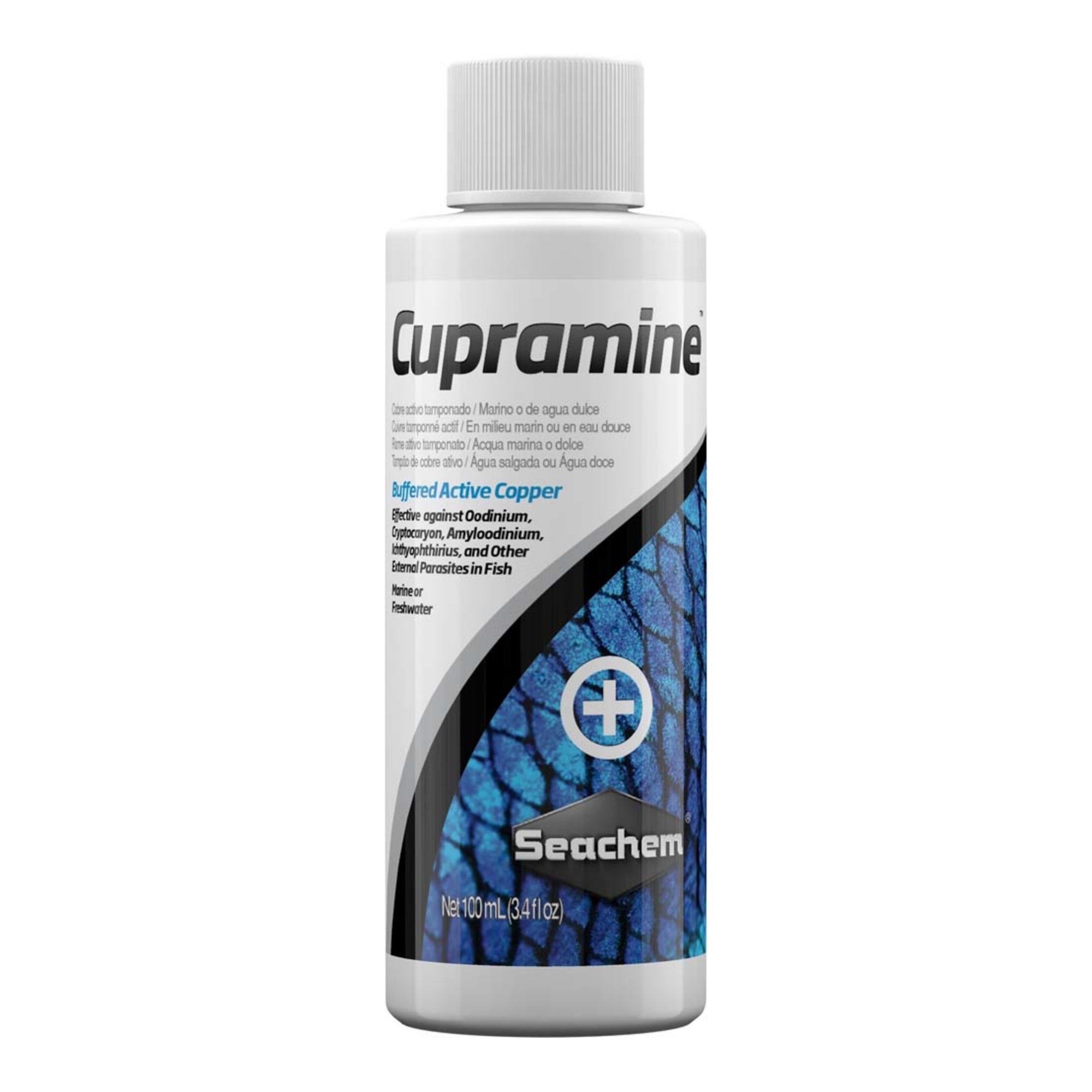 Seachem Laboratories Cupramine Copper Treatment 1ea/3.4 fl oz