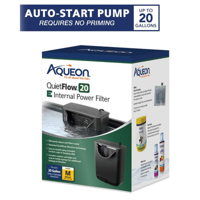 Aqueon QuietFlow E Internal Power Filter 1ea/Medium - 20 gal