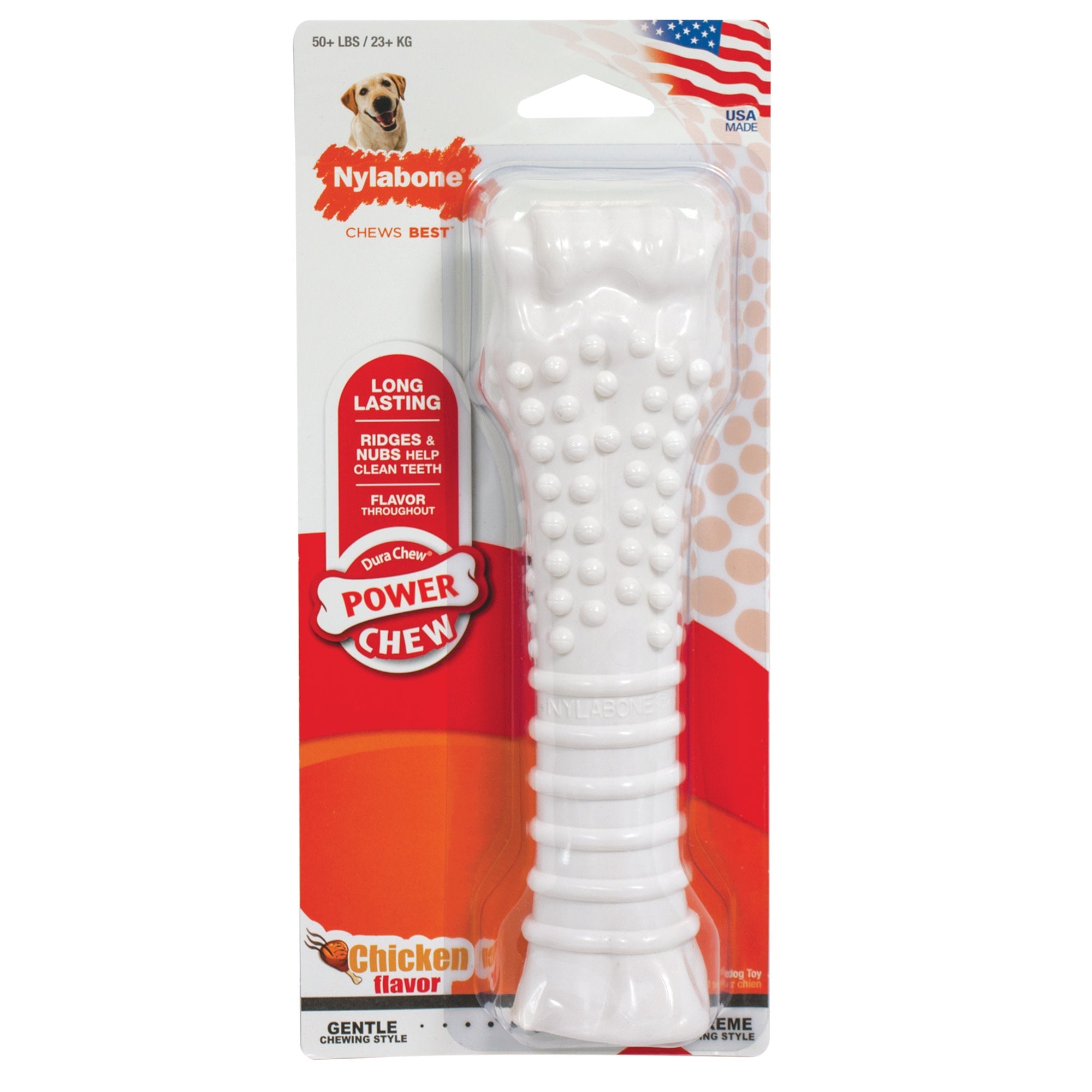 Nylabone Power Chew Dog Toy Chicken, 1ea/XL/Souper  50 Lbs. 1 ct