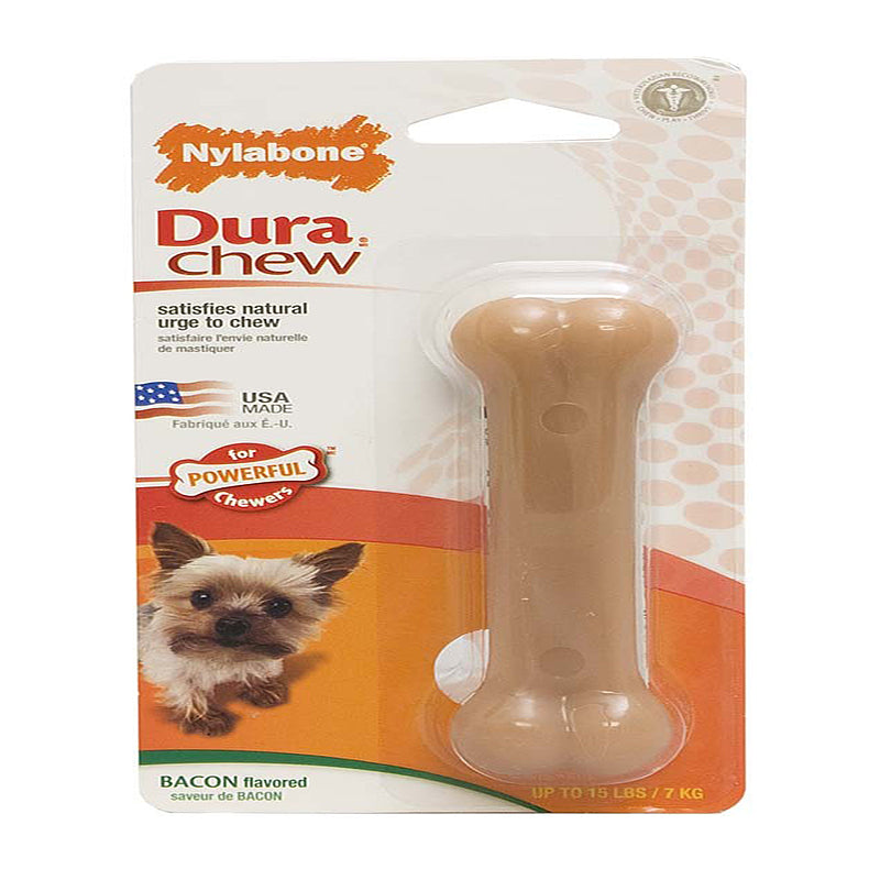 Nylabone Power Chew Dog Toy Bacon, 1ea/XS/Petite  Up To 15 Lbs. 1 ct