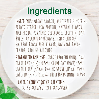 Nylabone Healthy Edibles AllNatural Long Lasting Chew Treats Chicken, 1ea/Medium/Wolf  Up To 35 Lbs. 2 ct