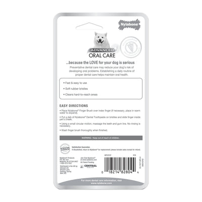Nylabone Advanced Oral Care Finger Brush 2 Count 1ea/2 ct