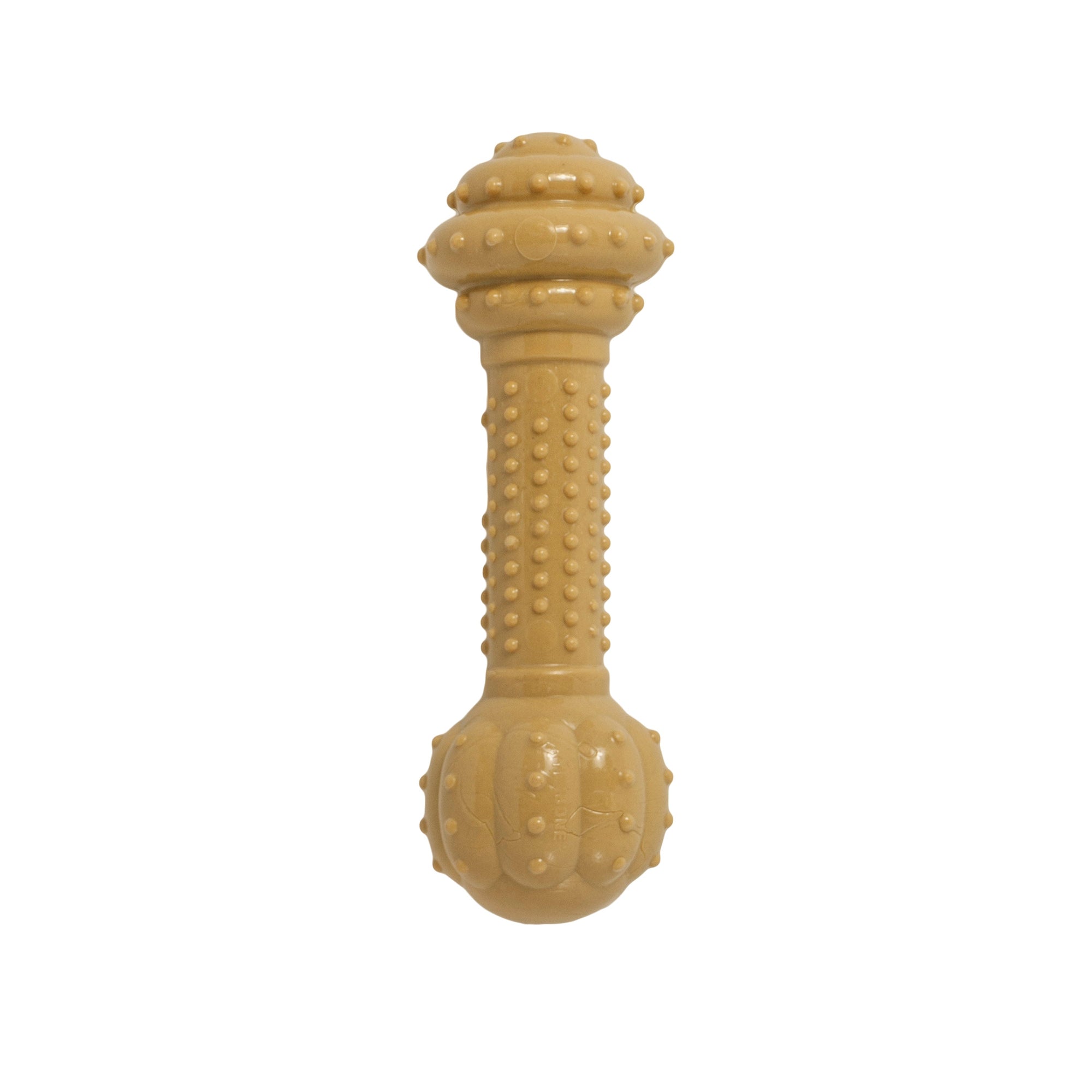 Nylabone Barbell Power Chew Durable Dog Toy Peanut Butter 1ea/Large/Giant - Up To 50 lb