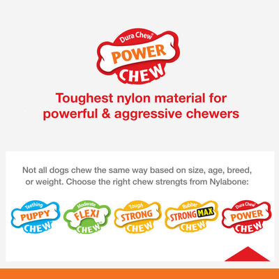 Nylabone Power Chew Dog Toy Peanut Butter 1ea/Large/Giant - Up To 50 lb