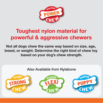 Nylabone Power Chew Marrow Bone Alternative Dog Chew Toy Beef 1ea/Large/Giant - Up To 50 lb