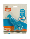 Nylabone Puppy Dental Dinosaur Chew Toy for Teething Puppies Dino Chicken Blue 1ea/SMall/Regular - Up To 25 Ibs.