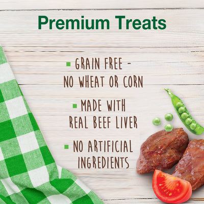 Nylabone Healthy Edibles Biscuits Grain Free Dog Treats Beef & Veggie 1ea/12 oz