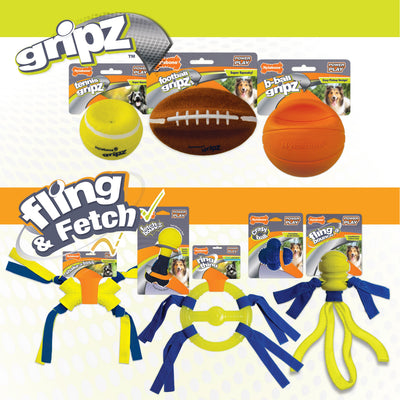 Nylabone Power Play Dog Tennis Ball Gripz 1 Count 1ea/Large