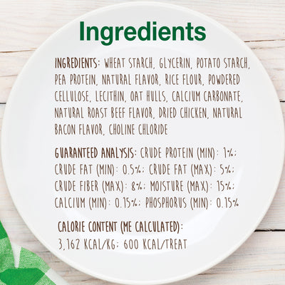 Nylabone Healthy Edibles AllNatural Long Lasting Chew Treats Roast Beef, 1ea/XL/Souper  50 Lbs. 2 ct