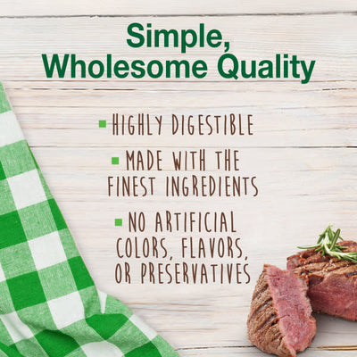 Nylabone Healthy Edibles Meaty Center Natural Dog Treats Beef, SMall  Up To 30 Lbs. 12 ct