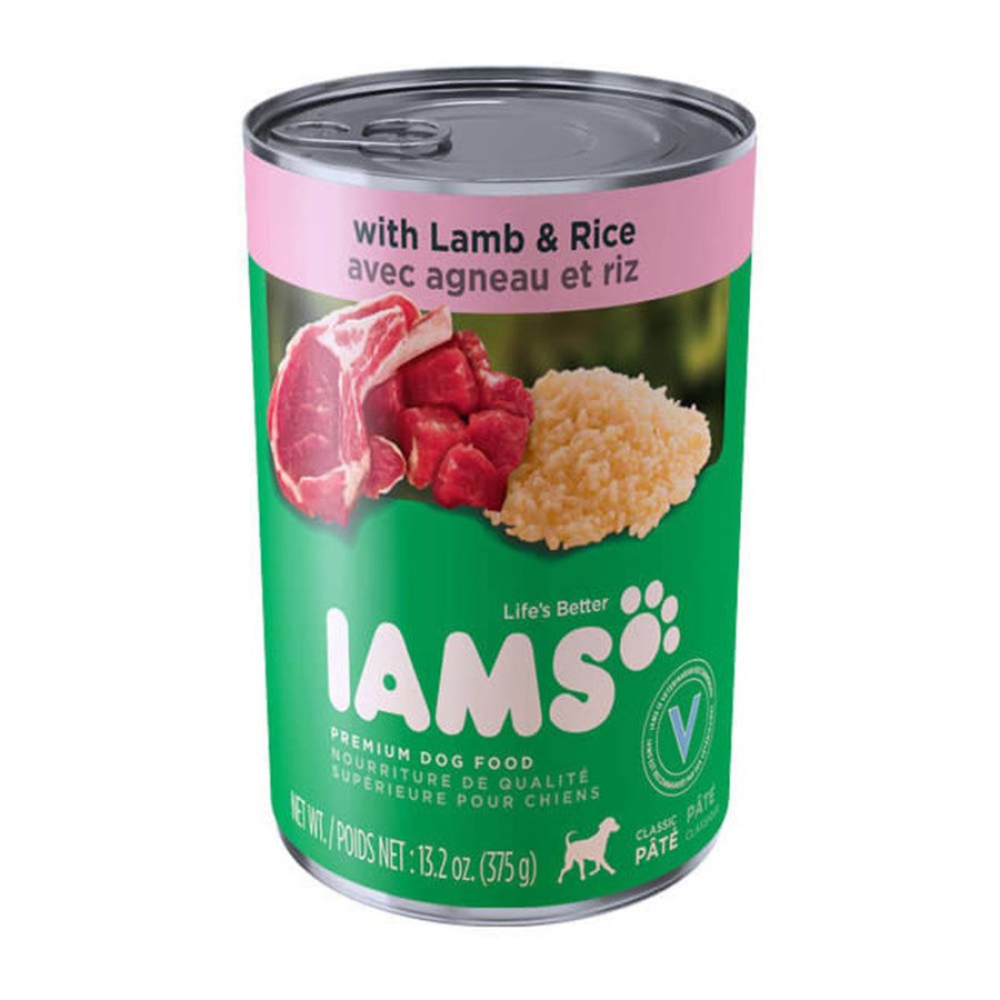 IAMS Proactive Health Paté Adult Wet Dog Food Pate w/Lamb & Rice 13.2oz