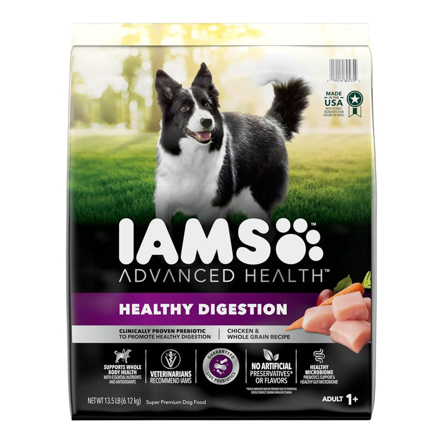 IAMS Advanced Healthy Digestion Adult Dry Dog Food Chicken & Whole Grains 1ea/13.5 lb