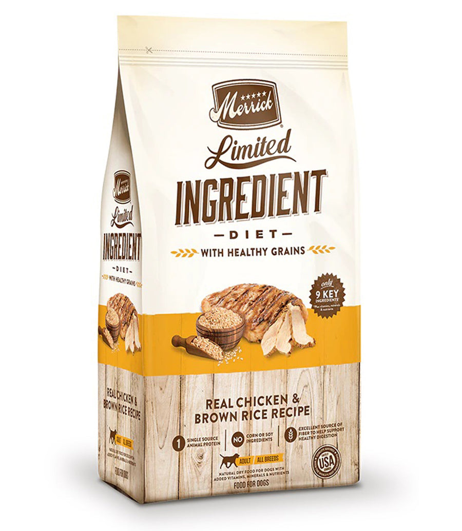 Merrick Dog Limited Ingredient Chicken And Brown Rice 22Lb