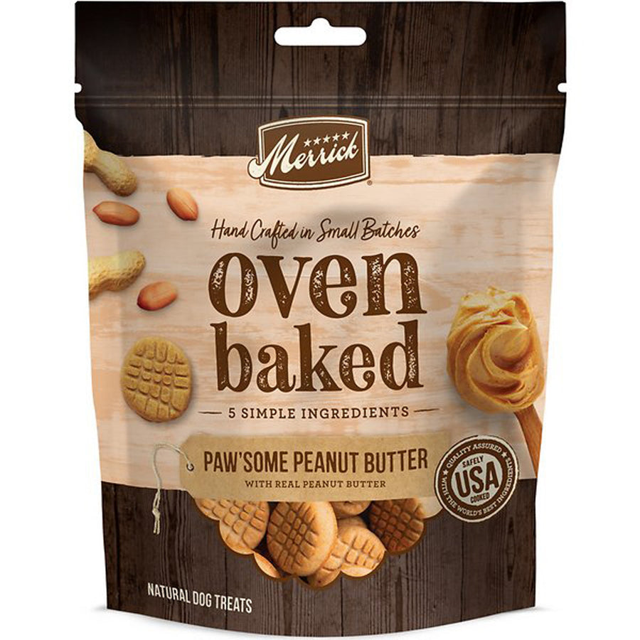 Merrick Dog Oven Baked Pawsome Peanut Butter 11oz. (Case of 6)
