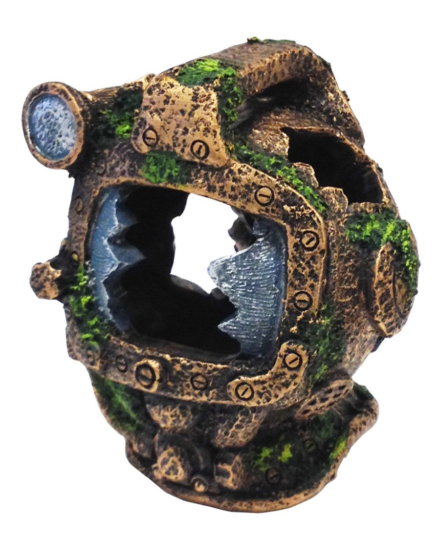 Penn-Plax Diving Helmet Aquarium Ornament Brown 1ea/5.75 in, SM