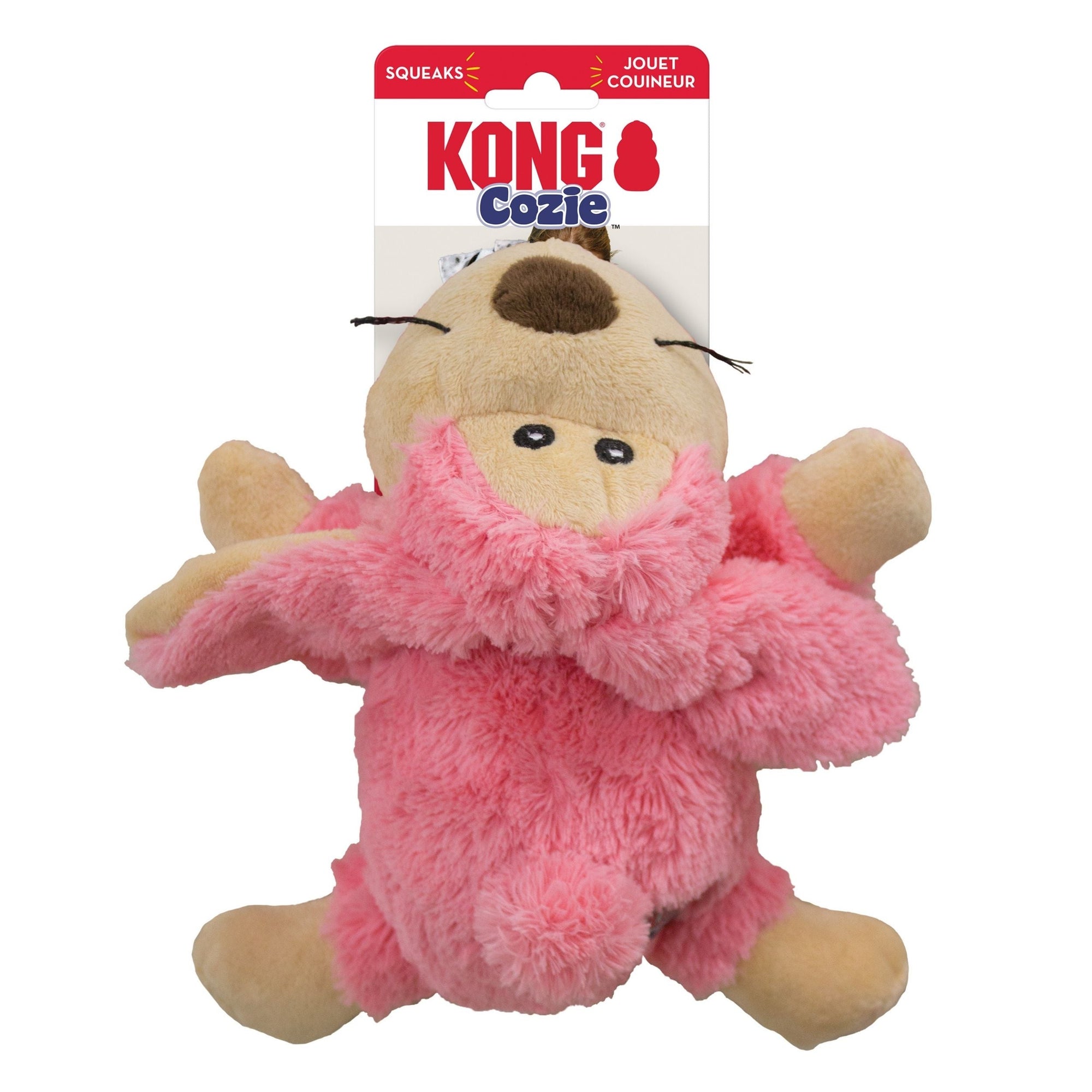Kong Coz.Ie Floppy Rabbit Plush Dog Toy Pink 1ea/Md Default Title