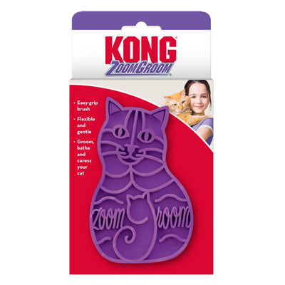 KONG Cat Zoomgroom Purple 1ea/One Size