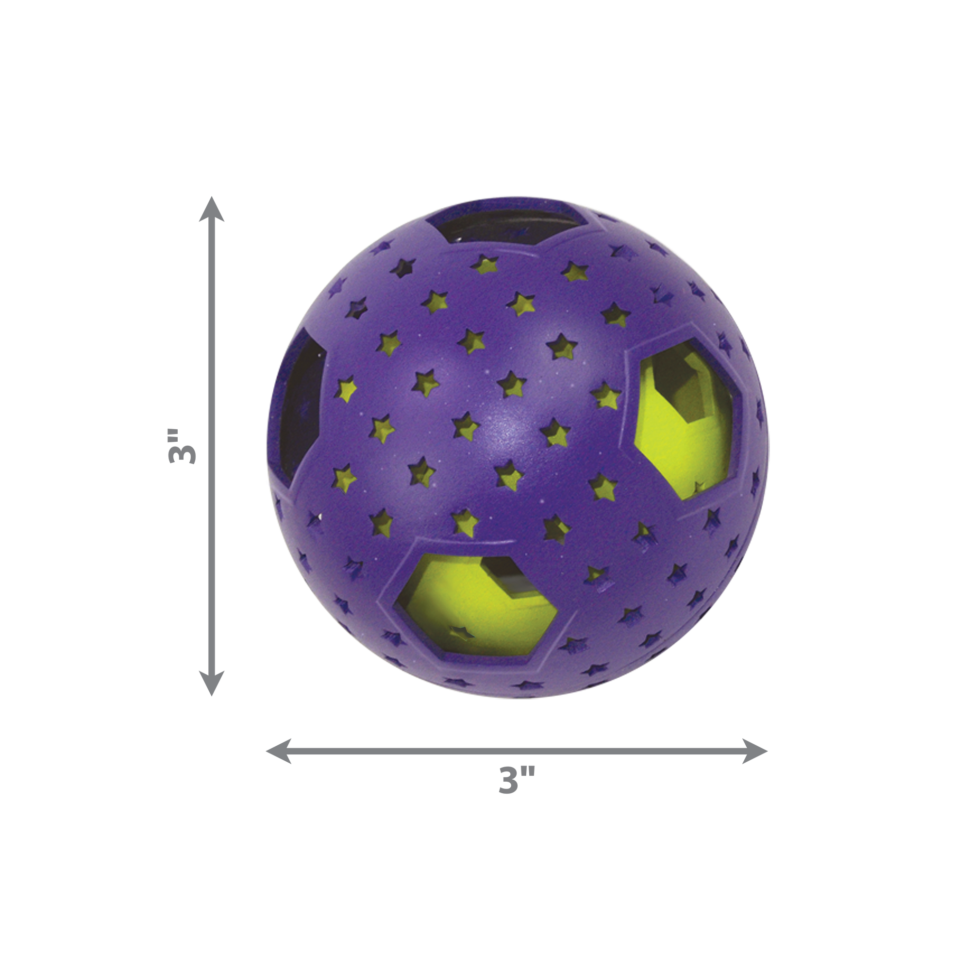 KONG Bat-A-Bout Flicker Disco Ball Catnip Toy Purple 1ea/One Size