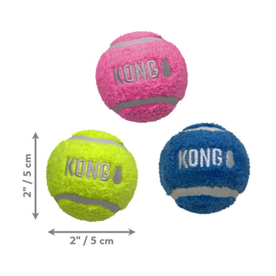 KONG Sport Softies Balls Dog Toy Assorted, 1ea/SM, 3 pk