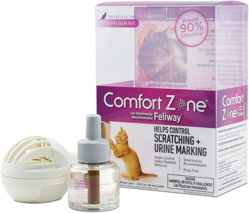 Comfort Zone Comfort Zone Cat Calming Diffuser 1ea/2Diffusers And 21.62 Fl Oz 48Ml Refills