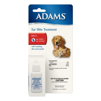 Adams Ear Mite Treatment Clear 1ea/0.5 fl oz.