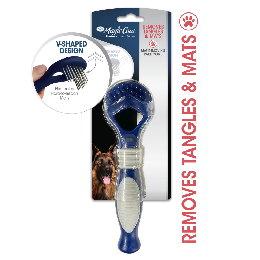 Four Paws Magic Coat Dog Dematting Rake Comb 1ea/One Size