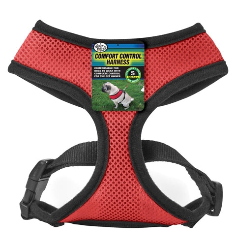Four Paws Comfort Control Harness For Dogs Red, 1ea/SMall 1 ct