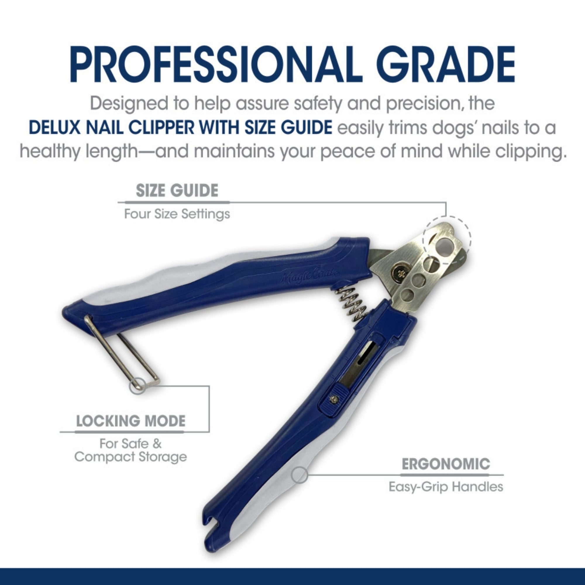 Four Paws Magic Coat Professional Series Deluxe Dog Nail Clipper with Size Guide 1ea/1 ct