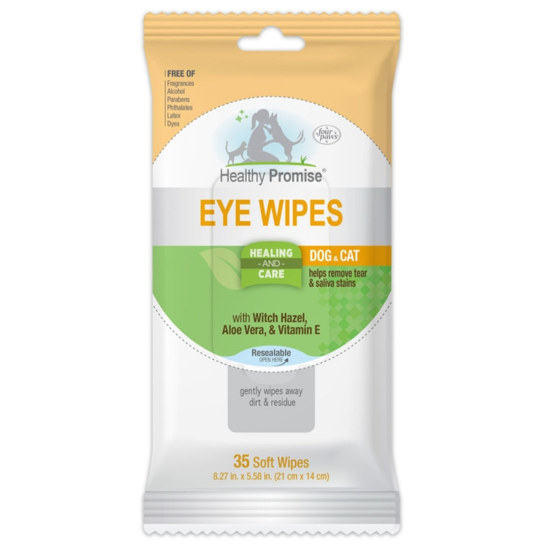 Four Paws Healthy Promise Cat  Dog Eye Wipes 1ea/35 ct
