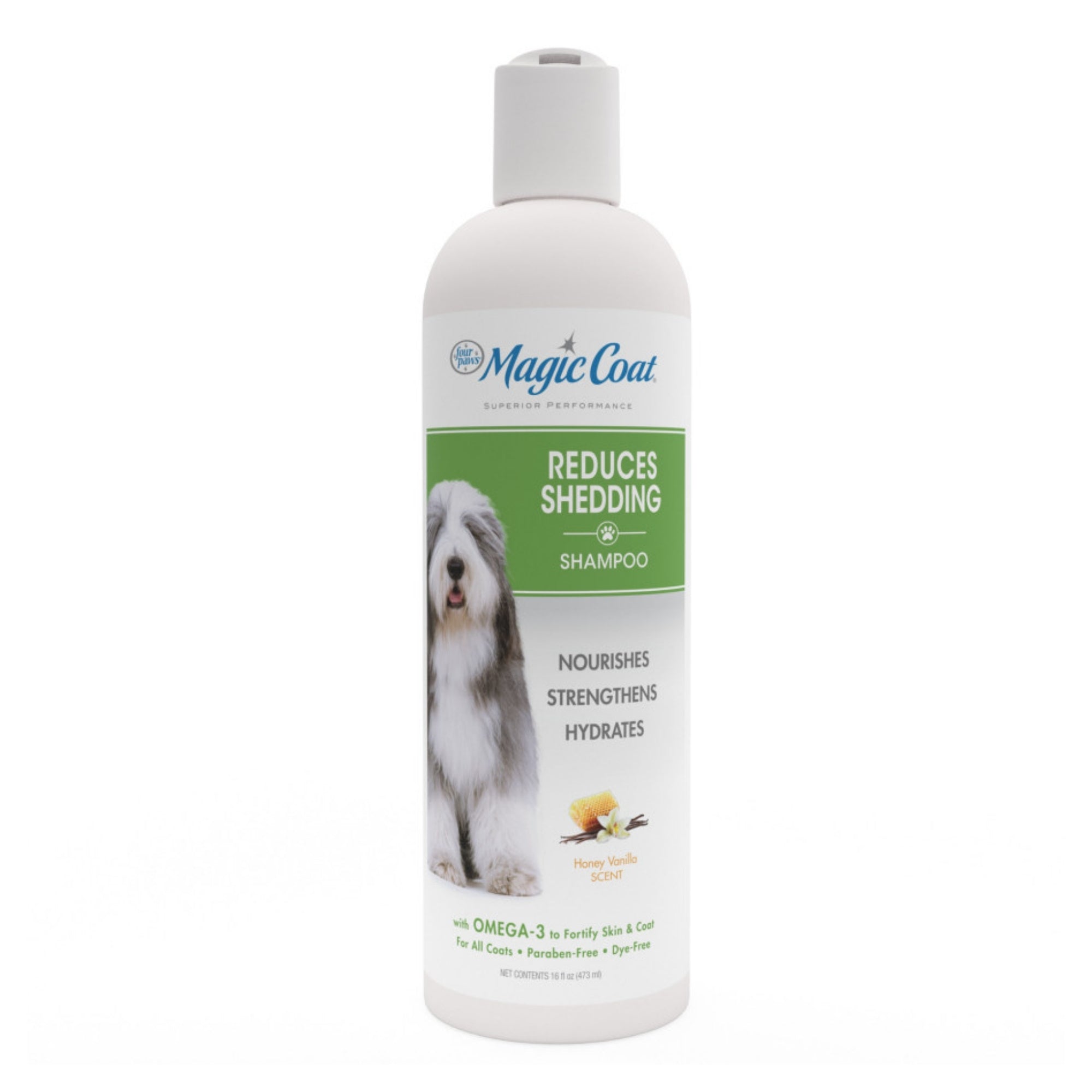 Four Paws Magic Coat Reduces Shedding Dog Shampoo Honey Vanilla, 1ea/16 oz 1 ct