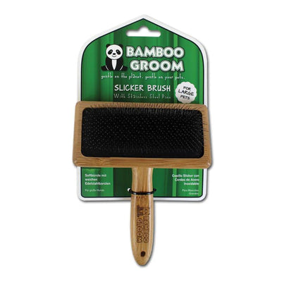 Bamboo Groom Slicker Brush Large