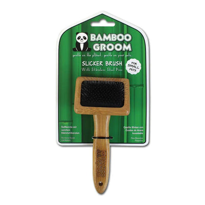 Bamboo Groom Slicker Brush Small