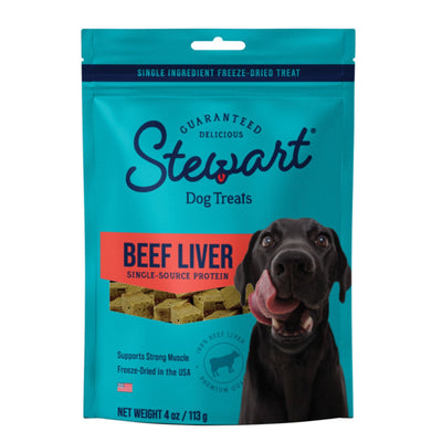 Stewart Single Ingredient Freeze Dried Dog Treats Beef Liver, 1ea/4oz.