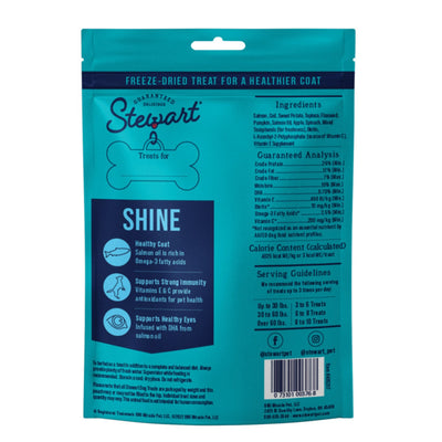 Stewart Shine w/Omega3 Freeze Dried Dog Treats for Healthy Coat Salmon & Sweet Potato, 1ea/8oz.