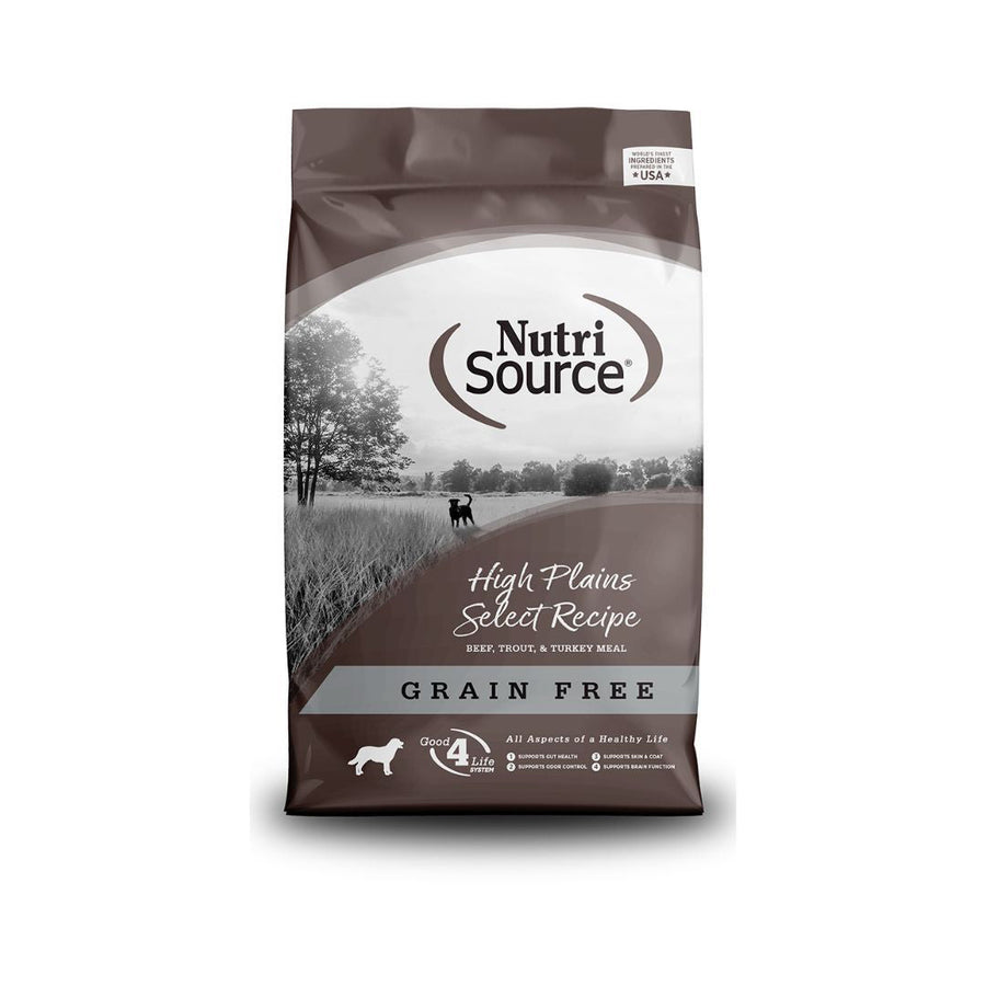 NutriSource Select Recipe Grain Free Dry Dog Food High Plains Select 5lb