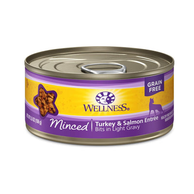 Wellness Cat Complete Health Minced Turkey Salmon Entrée 5.5oz. (Case of 24)