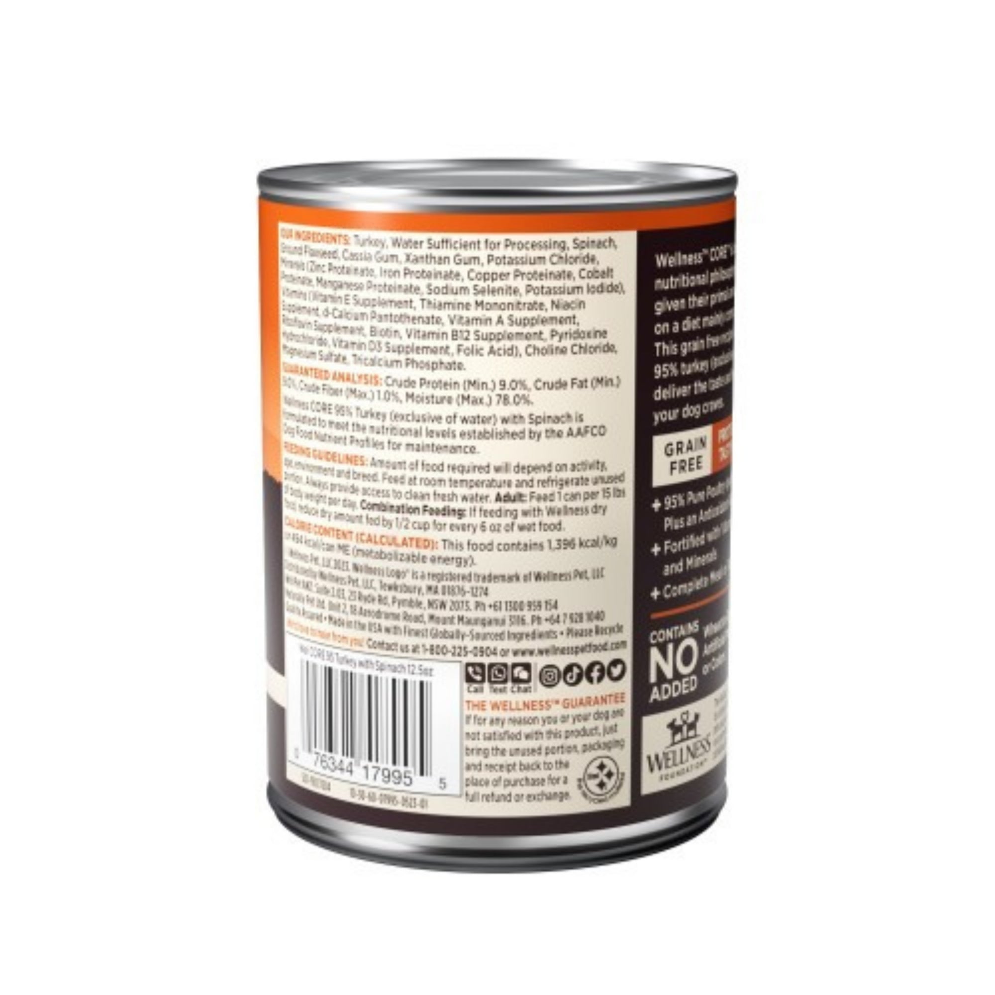 Wellness Dog Core 95% Turkey Spinach 12.5oz. (Case of 12)