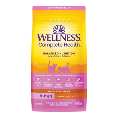 Wellness Complete Health Kitten Chicken & Rice 5Lb