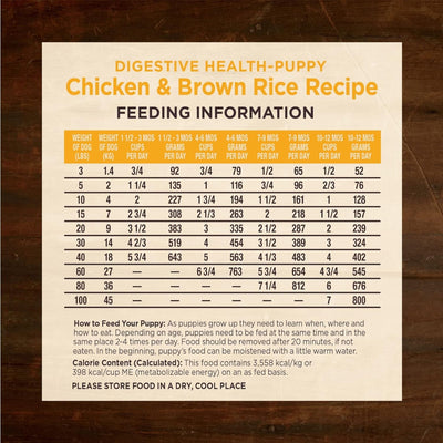 Wellness Core Digestive Health 24Lb Puppy Chicken Brown Rice