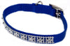 Coastal Nylon Jeweled Collar Blue 3/8X10In