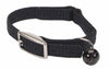 Coastal Sassy Snag-Proof Nylon Safety Cat Collar Black 3/8X10In