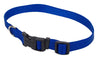 Coastal Adjustable Nylon Dog Collar with Plastic Buckle Blue 1ea/3/4 In X 14-20 in