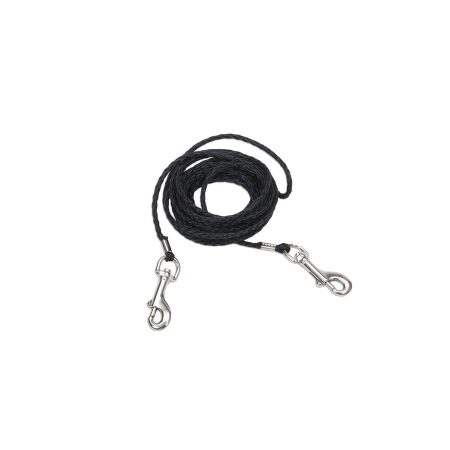 Coastal Poly Cat Tie Out Black, 1ea/1/8 In X 15 ft